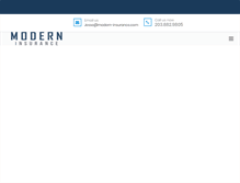Tablet Screenshot of modern-insurance.com